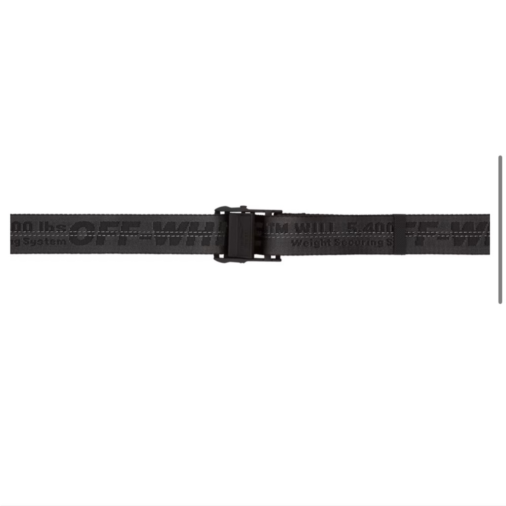 Off-White Black Industrial Belt